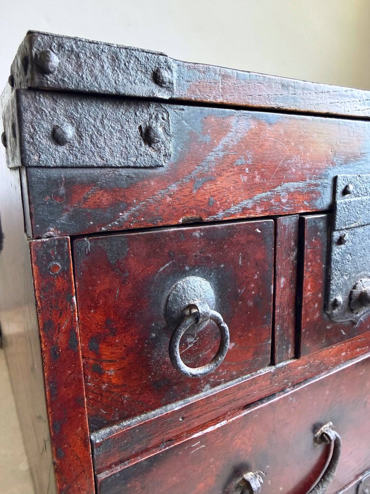 盒 - 免运费 古董 Suzuribako 箱型收银机墨盒柜 - 鈴裡箱 #2.1