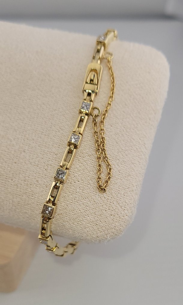 手镯 - 18K包金 黄金 -  1.80ct. tw. 钻石 (天然)  - 永恒的优雅 #2.1