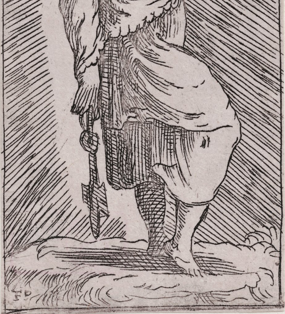 Master F.P. (active early 16th C.), Parmigiannimo (1503-1540) - Saint Peter #2.1