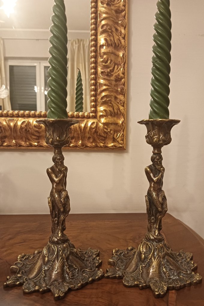 Candelabrum (2) - bronz - Fauno #2.1