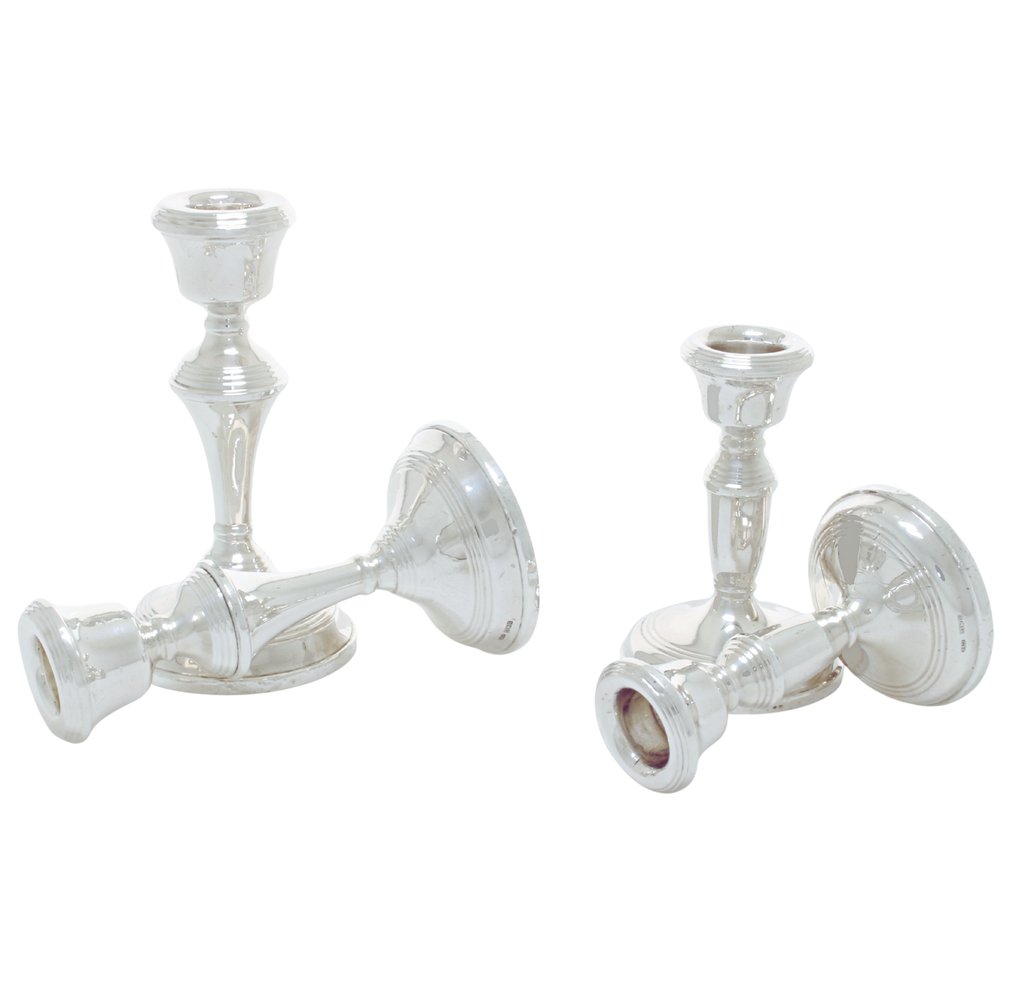 W I Broadway & Co, Birmingham - Candeliere (4) - .925 argento - candelabri #1.0