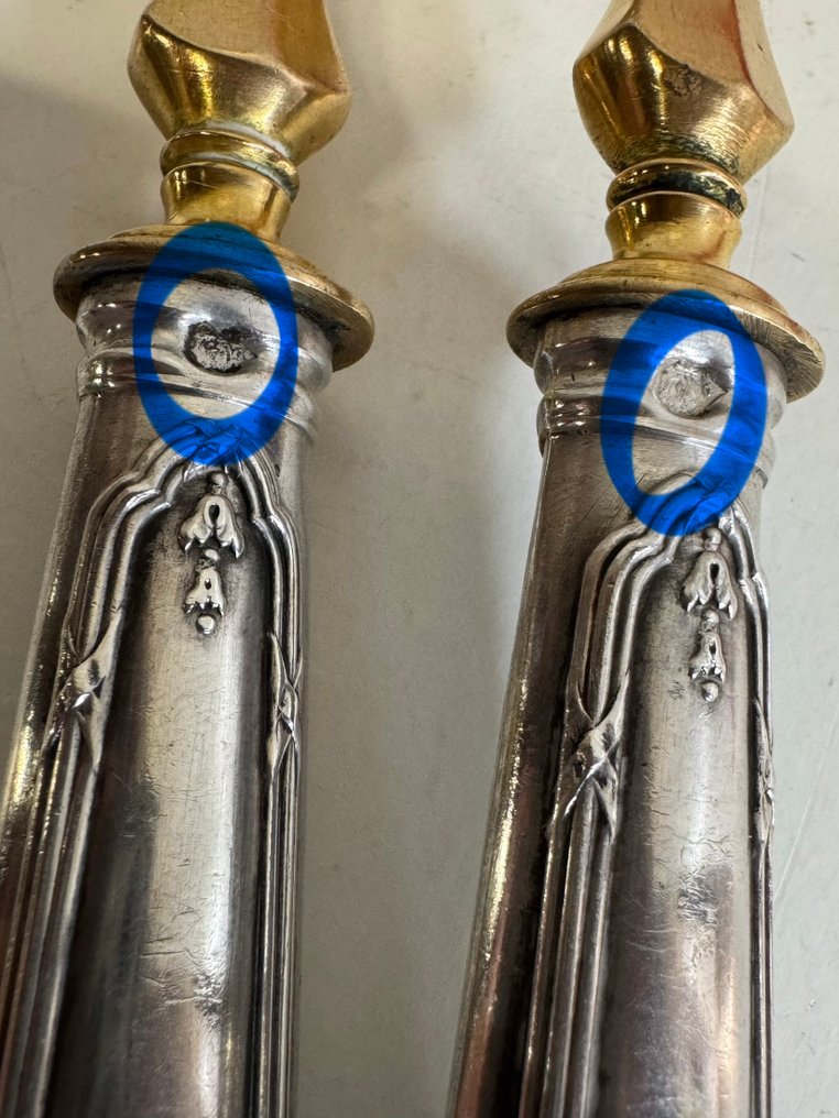 Minerva - Vassoio di portata da insalata (2) - .925 argento - 1900-1910 #4.3