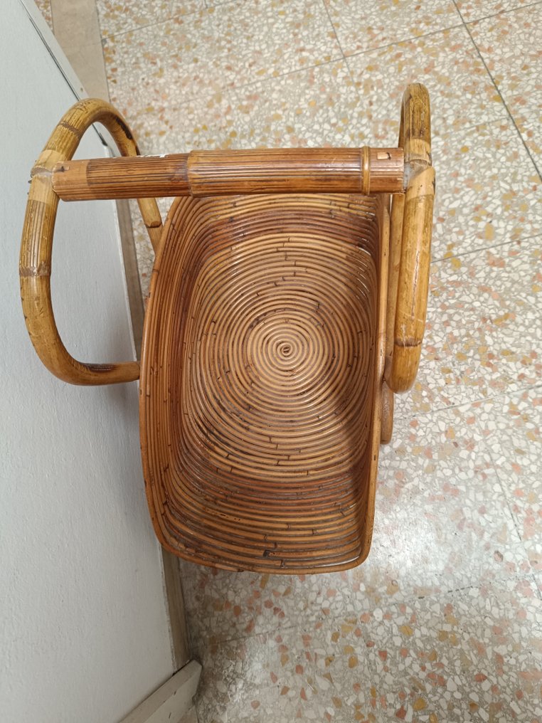 杂志架 - 竹 - 藤条复古设计 #3.2