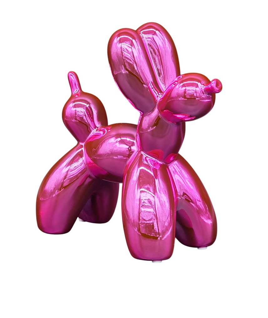 Statue, Balloon Dog - Mirror Pink - 19 cm - Ceramic #1.0