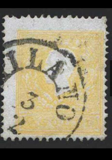 意大利古國－倫巴第-威尼托王國 1858 - 2 soldi giallo I tipo - Sassone N. 23 #1.0