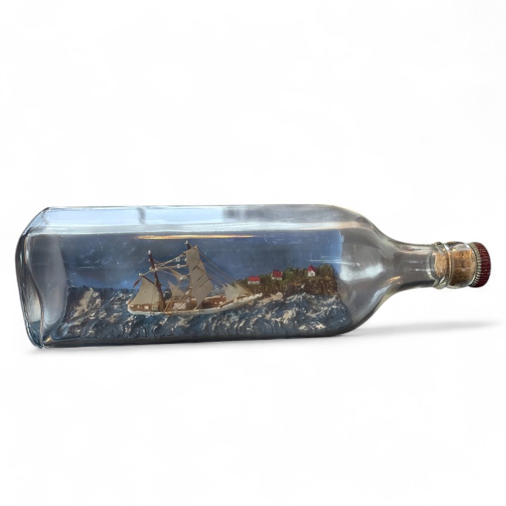 Ship in a bottle - MS Ringen - Norway #1.0
