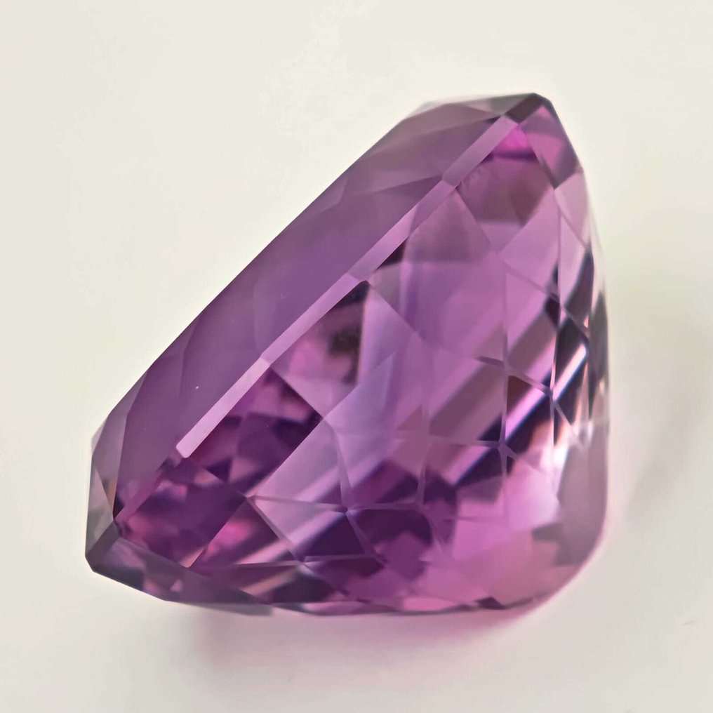 Senza Prezzo di Riserva Ametista  - 67.40 ct - Antwerp Laboratory for Gemstone Testing (ALGT) - Fiore Taglio Ametista Viola #1.0