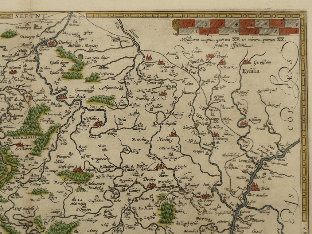 Luxembourg - Luxemburg; Jacob Surhon / Abraham Ortelius - Lutzenburgensis Ducatus veriss. Descript. - 1581-1600 #3.2