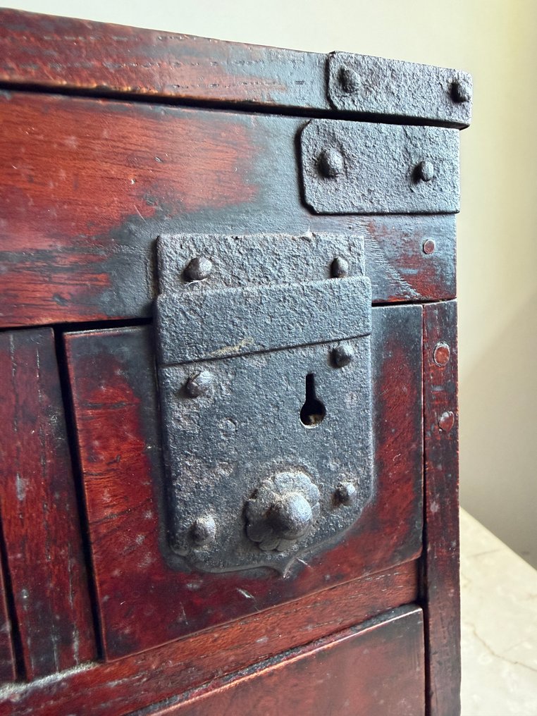 盒 - 免运费 古董 Suzuribako 箱型收银机墨盒柜 - 鈴裡箱 #3.2