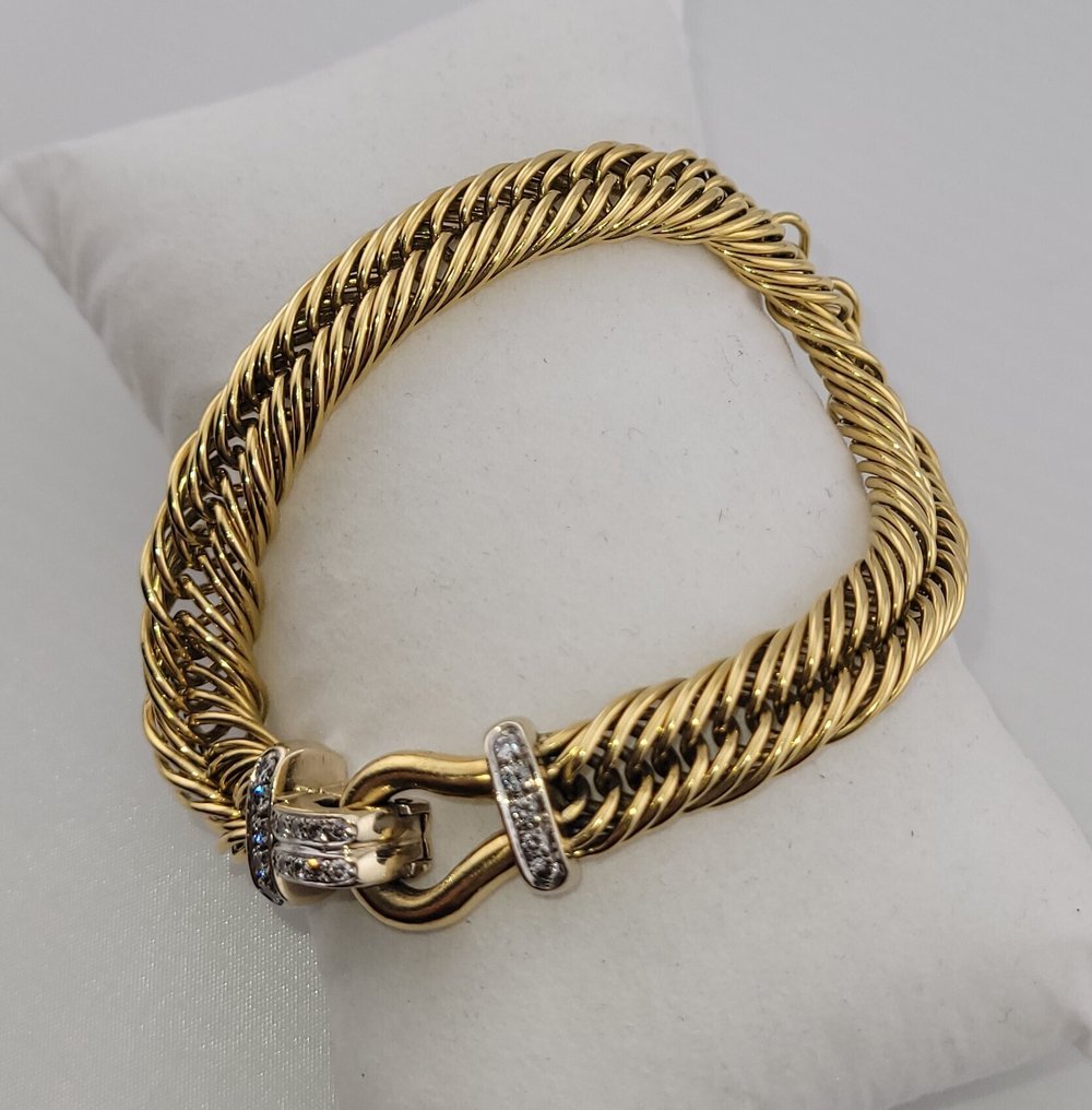 Pomellato - 手镯 - 18K包金 黄金, 白金 - 0.50ct. tw. 钻石 (天然) - 钻石 - 价值投资 #3.2