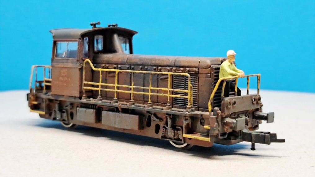 Roco H0轨 - 柴油内燃机车 (1) - 工作机车3（风化版） - DB #2.1