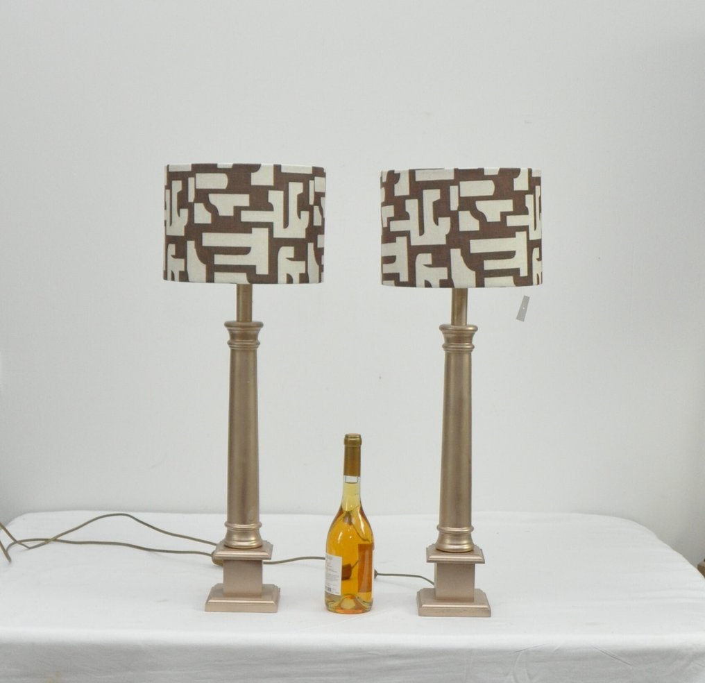 台灯 - 木 - 一对大号（68厘米）的台灯 #1.0