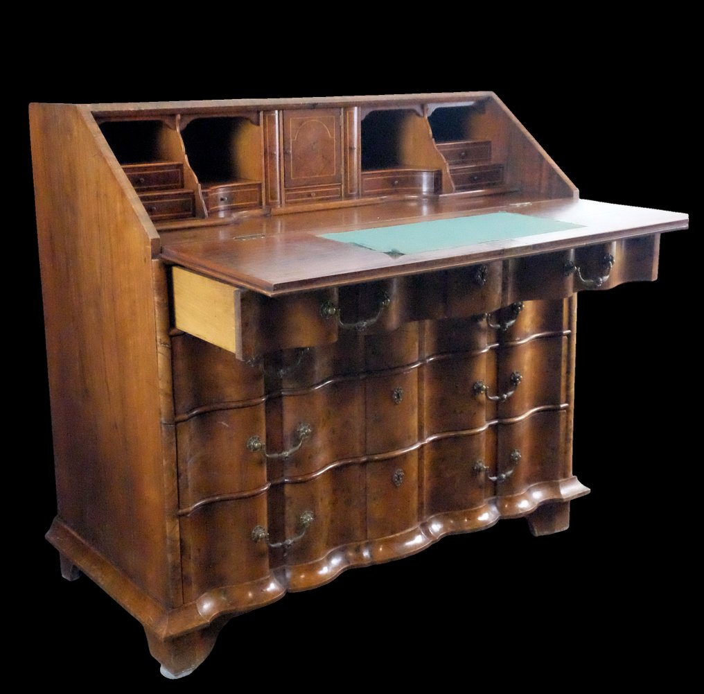 Secrétaire - 伯爾胡桃木 - 管风琴弯曲书桌 #1.0