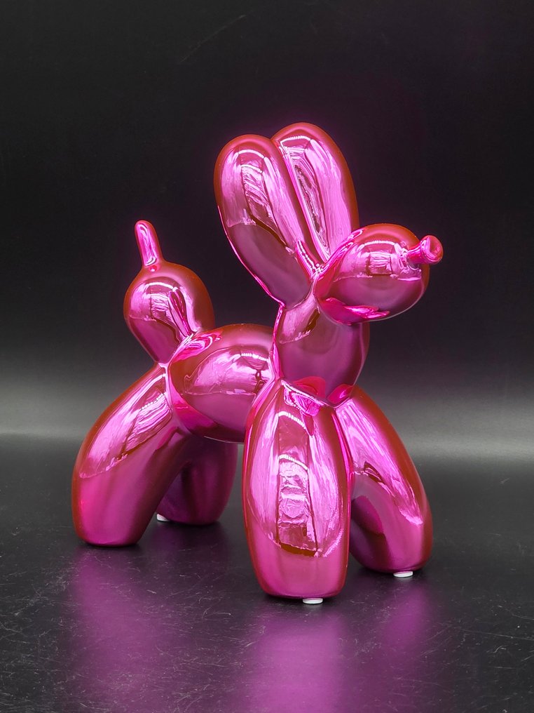 Statue, Balloon Dog - Mirror Pink - 19 cm - Ceramic #2.1
