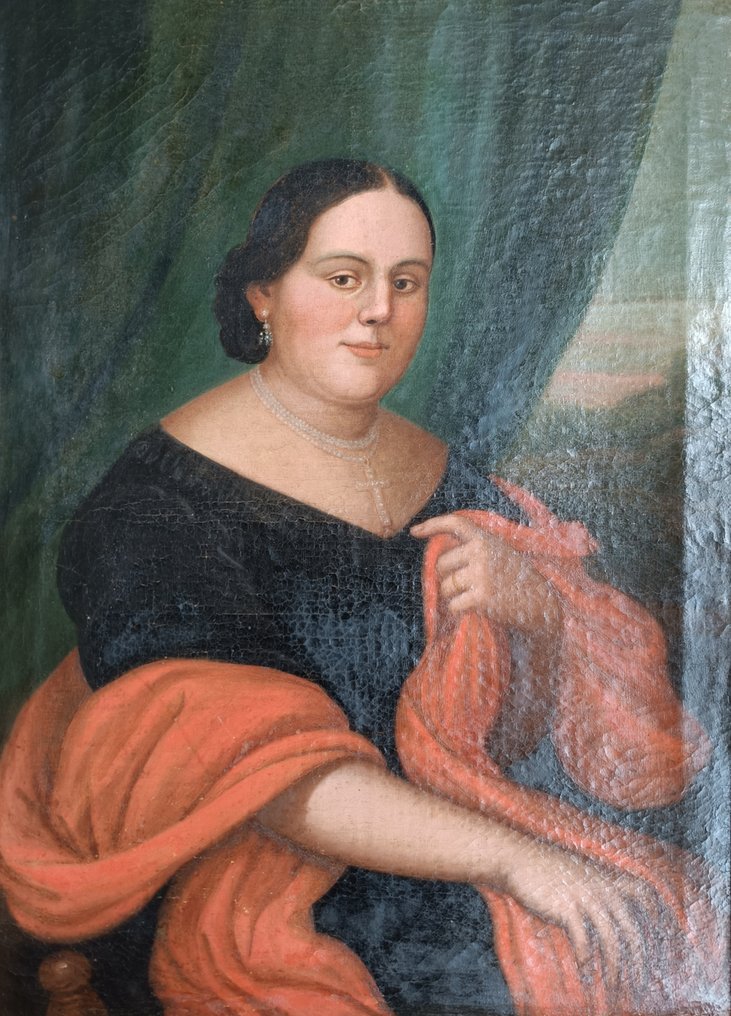 意大利学校 (XIX) - Ritratto di Dama #1.0