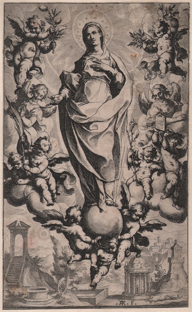 Raffaello Schiaminossi ( 1572 - 1622) - Glory of the Virgin #3.2