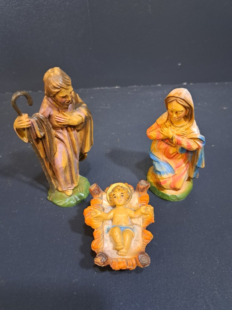 Julepynt - Resin - Vintage julegruppe #2.1