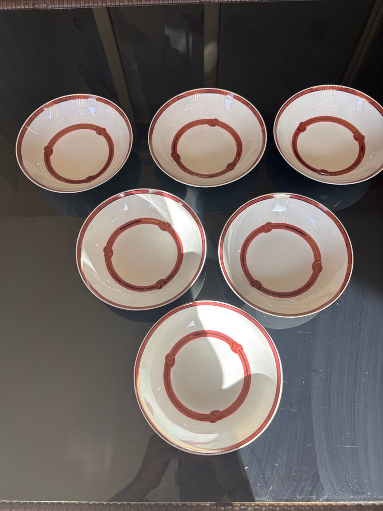 Christofle - Set of bowls (6) - Rubanea - Porcelain #1.0