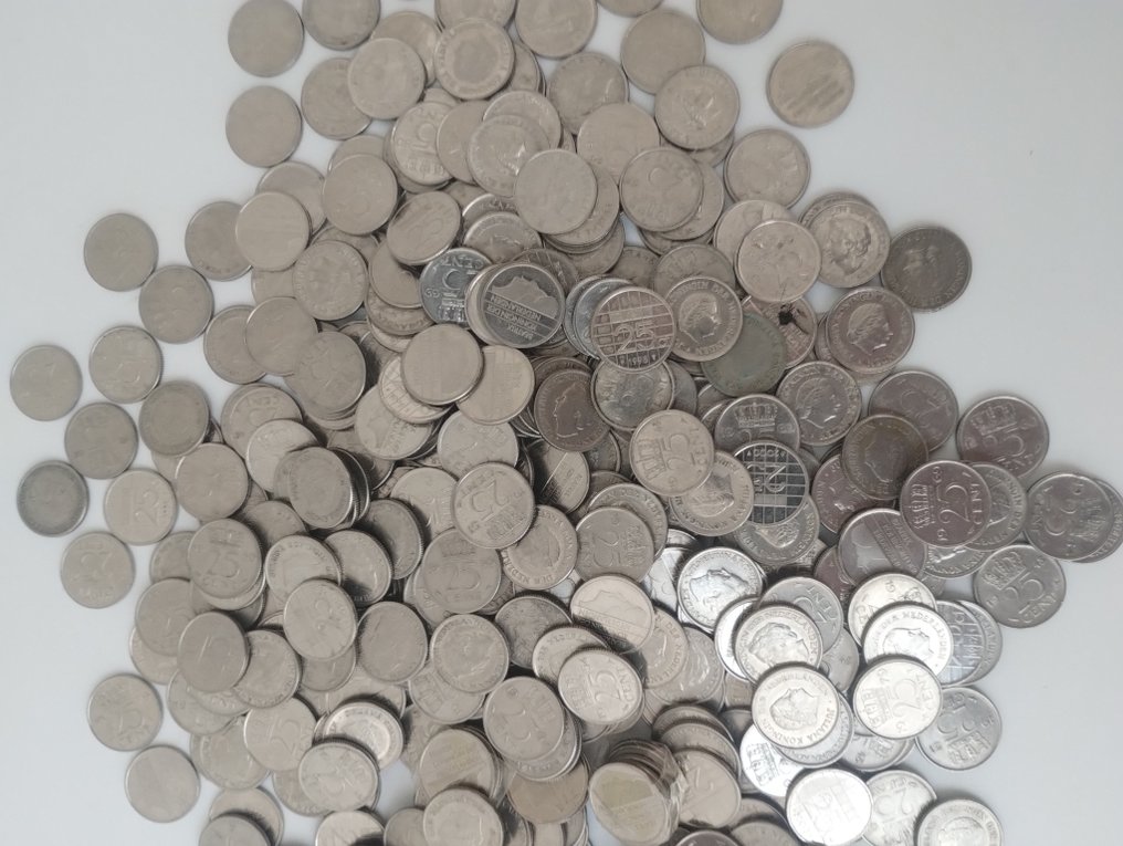 Países Bajos. 25 Cent 1948-2000 (Sin precio de reserva) #2.1