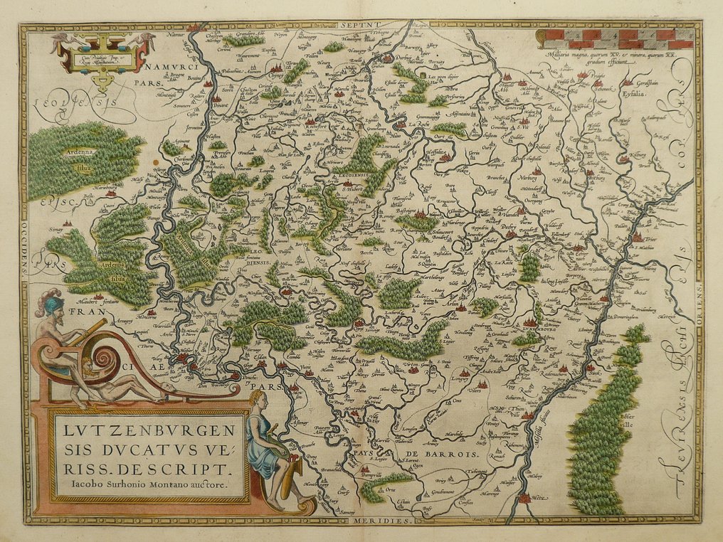 Luxembourg - Luxemburg; Jacob Surhon / Abraham Ortelius - Lutzenburgensis Ducatus veriss. Descript. - 1581-1600 #1.0