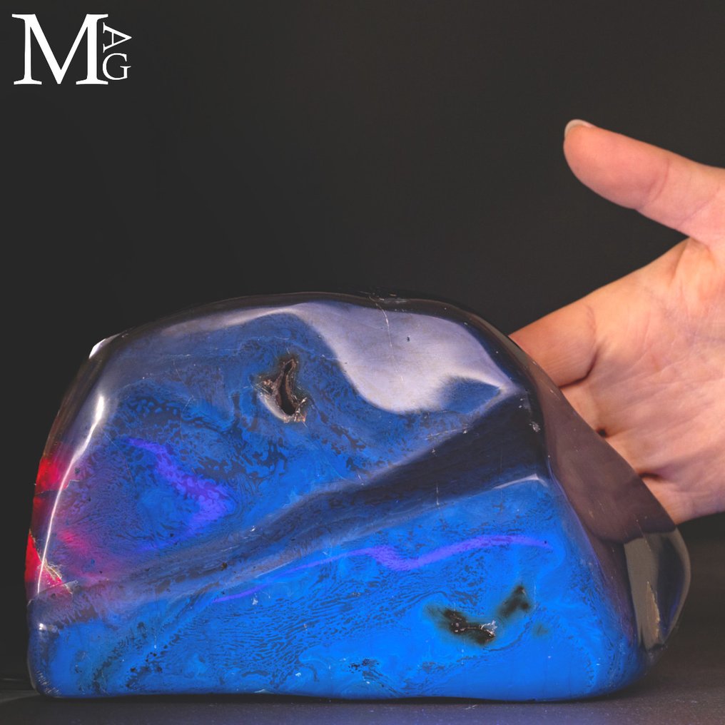 AMBRA SUMATRA Fossil Amber Specimen from Sumatra - Rare Sample with Extraordinary Color Contrasts - Altezza: 211 mm - Larghezza: 120 mm- 1042 g #1.0