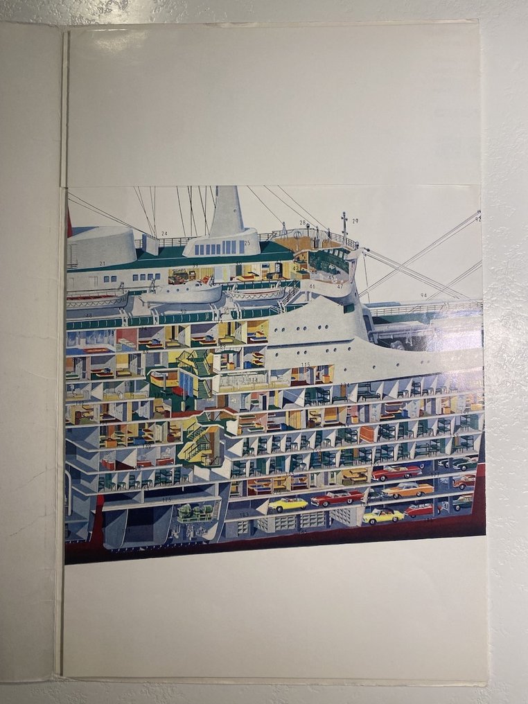 Pierre PARRETON - Michel Cezla - Imprimerie Transatlantique - SS FRANCE - 1960s #2.1