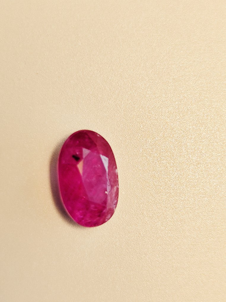 1 pcs  红色 红宝石  - 2.16 ct - Bellerophon 宝石实验室 - 红宝石 2.156 克拉 未加热 #3.2