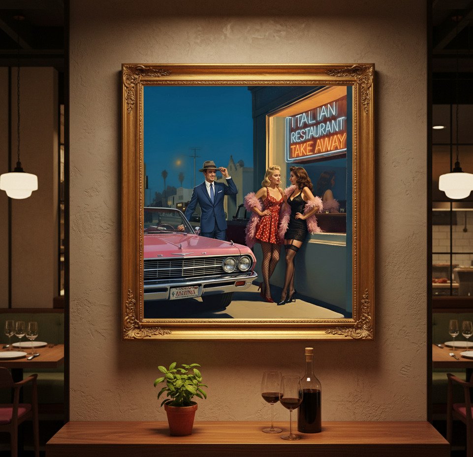 Le Yack - Neon Italian Rendezvous - Hand signed #1.0