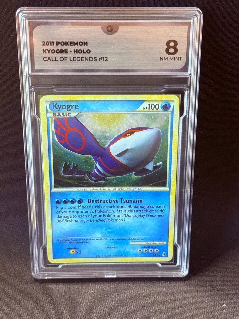 Pokémon - 1 Graded card - Kyogre Call of Legends #12 壓膜 - GG 8 - Various sets #2.1