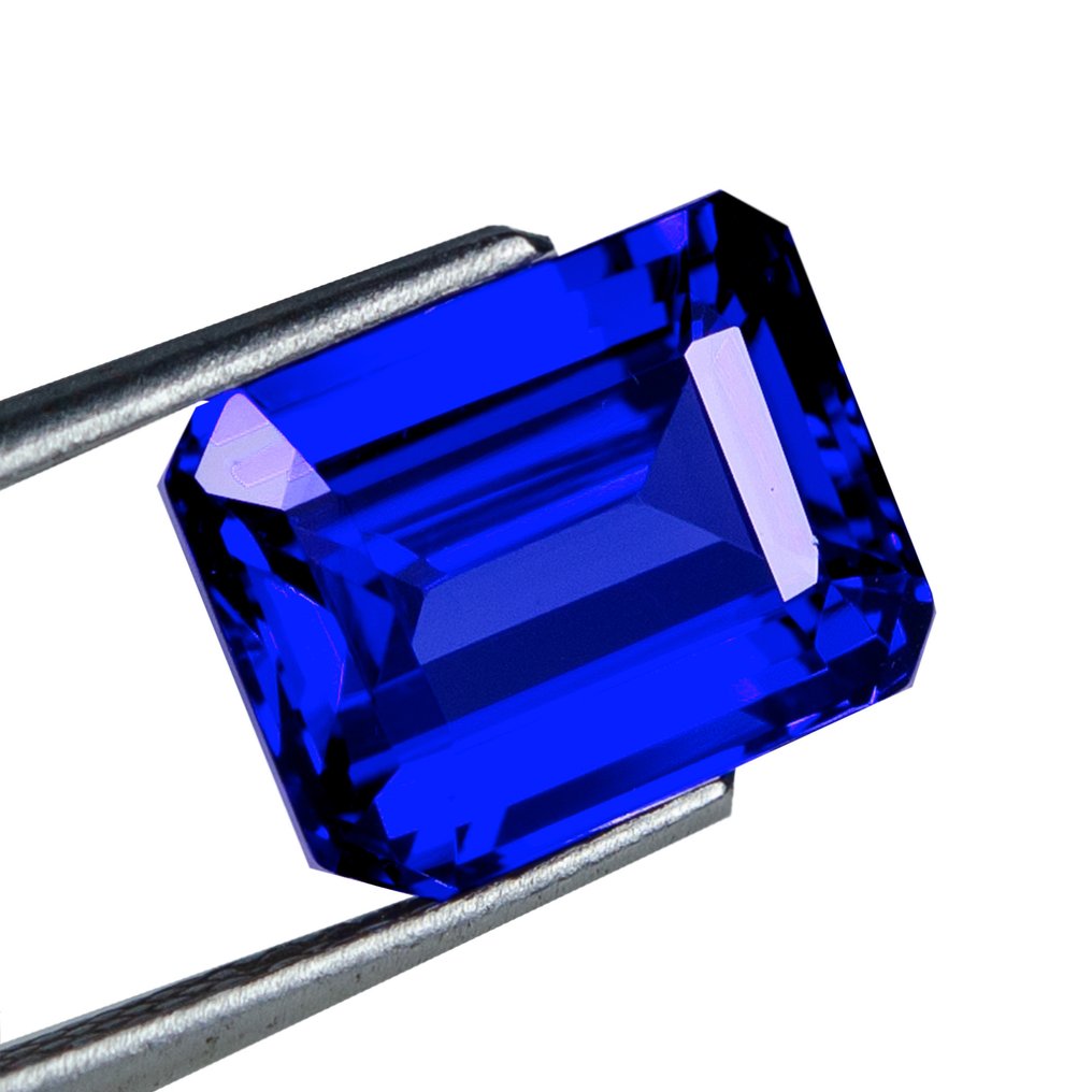 Blå Tanzanitt - 7.69 ct - Gemologisk institutt i Amerika (GIA) #1.0