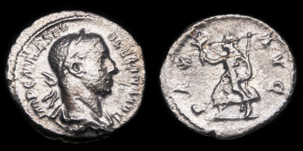 Ρωμαϊκή Αυτοκρατορία. Severus Alexander (AD 222-235). Denarius PAX AVG (χωρίς τιμή ασφαλείας) #1.0