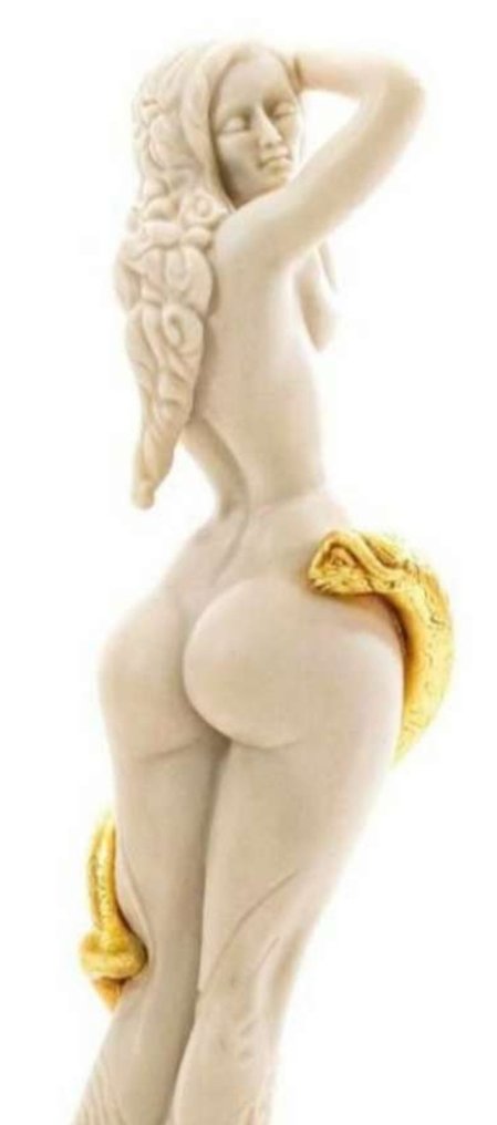 Ernst Fuchs* (1930-2015) - 雕塑, "Frau Lot" - 44 cm - 金, 合金 #3.2