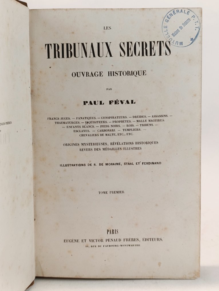 Paul Feval - Les tribunaux secrets - 1850 #3.2