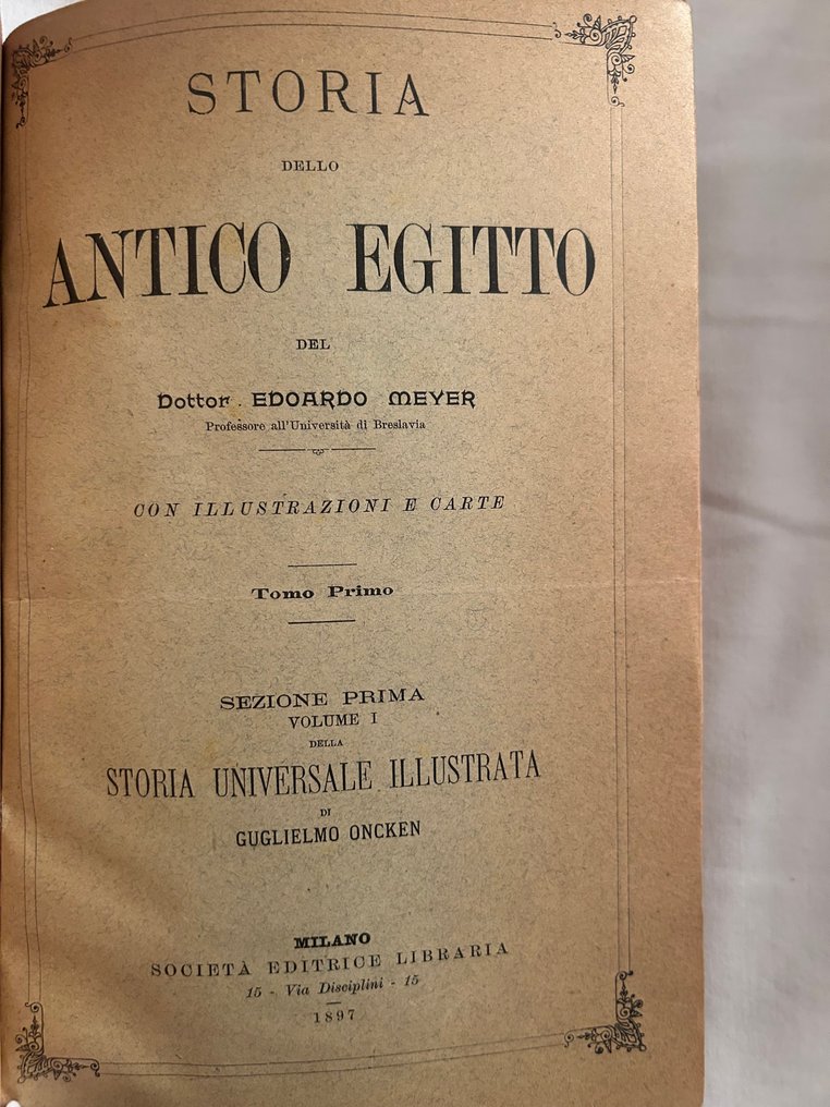 Edoardo Meyer - Storia dello Antico Egitto - 1897-1897 #2.1