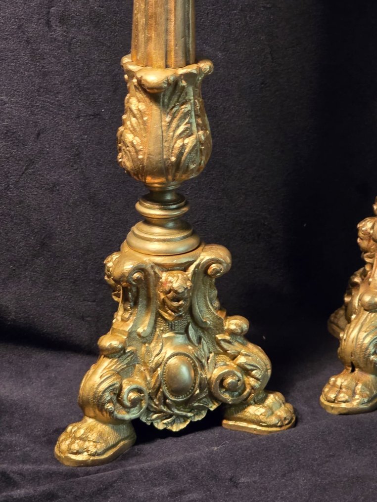 烛台 (2) - 镀金青铜 - 镀金铜烛台 #4.3