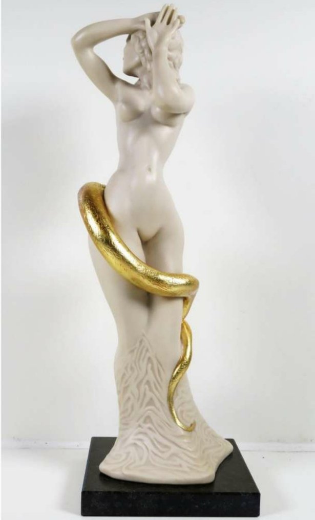 Ernst Fuchs* (1930-2015) - 雕塑, "Frau Lot" - 44 cm - 金, 合金 #1.0