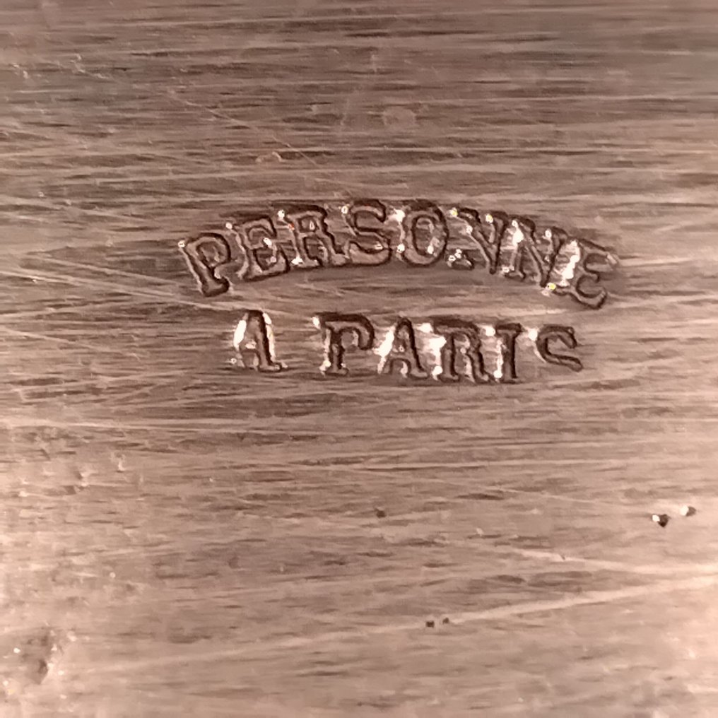 烤盘 - 红铜，黄铜：18世纪。 - 盖章的人 巴黎 #1.0