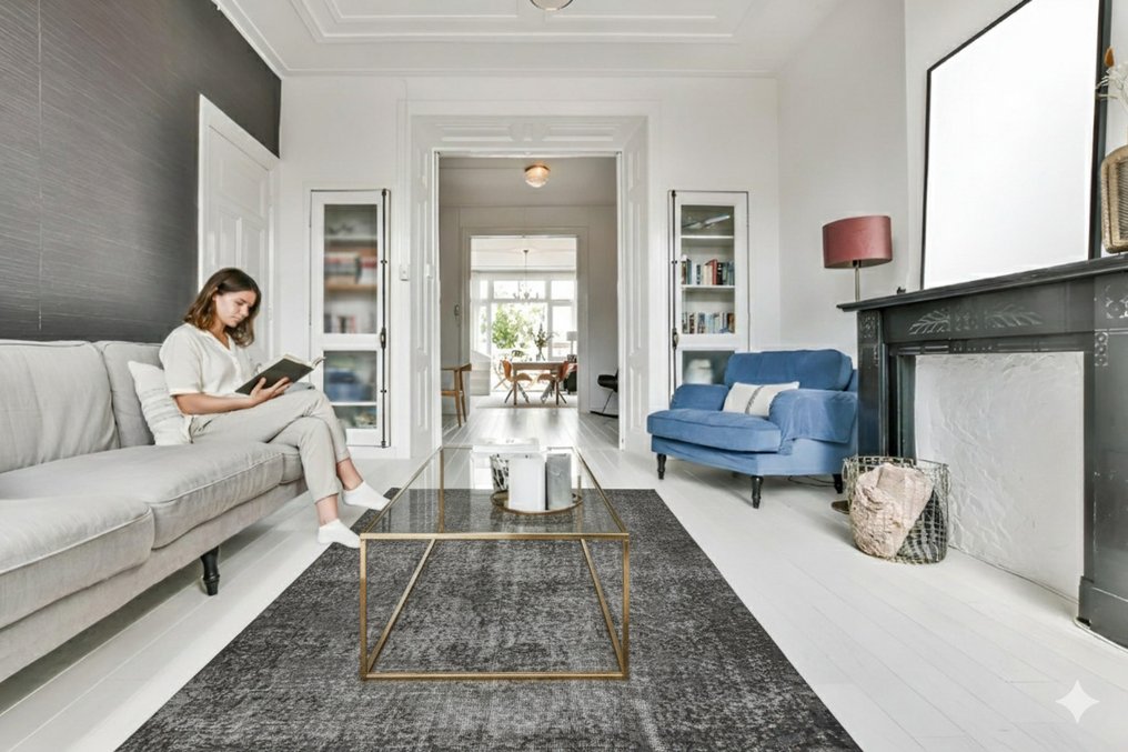 灰色复古 - 小地毯 - 260 cm - 160 cm - 有证书 #1.0