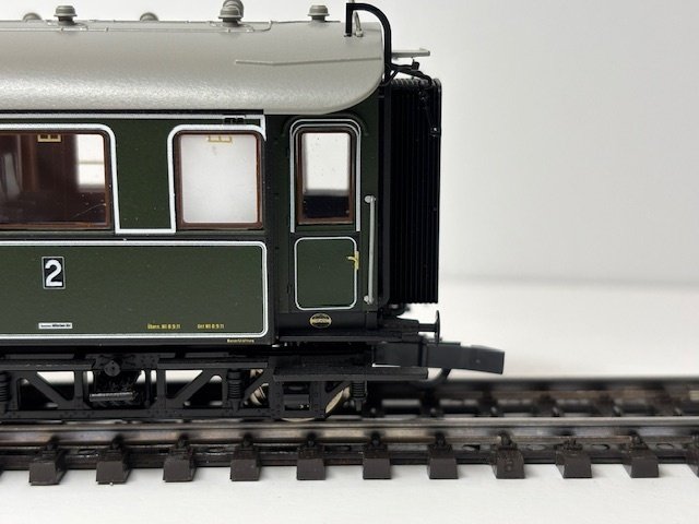 Roco H0 - 45581 Platin - Vagón de tren de pasajeros a escala (1) - Vía rápida tren de pasajeros 1ª/2ª/3ª clase - K.Bay.Sts.B #4.3