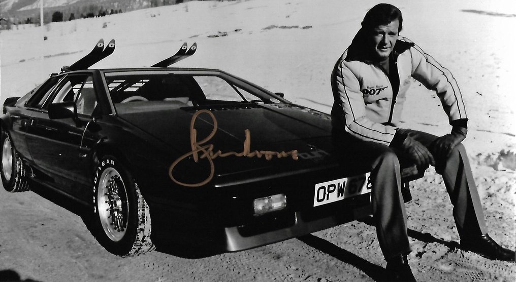 Roger Moore - Autographed Photo "For Your Eyes Only" James Bond 007 with b'bc COA. #1.0