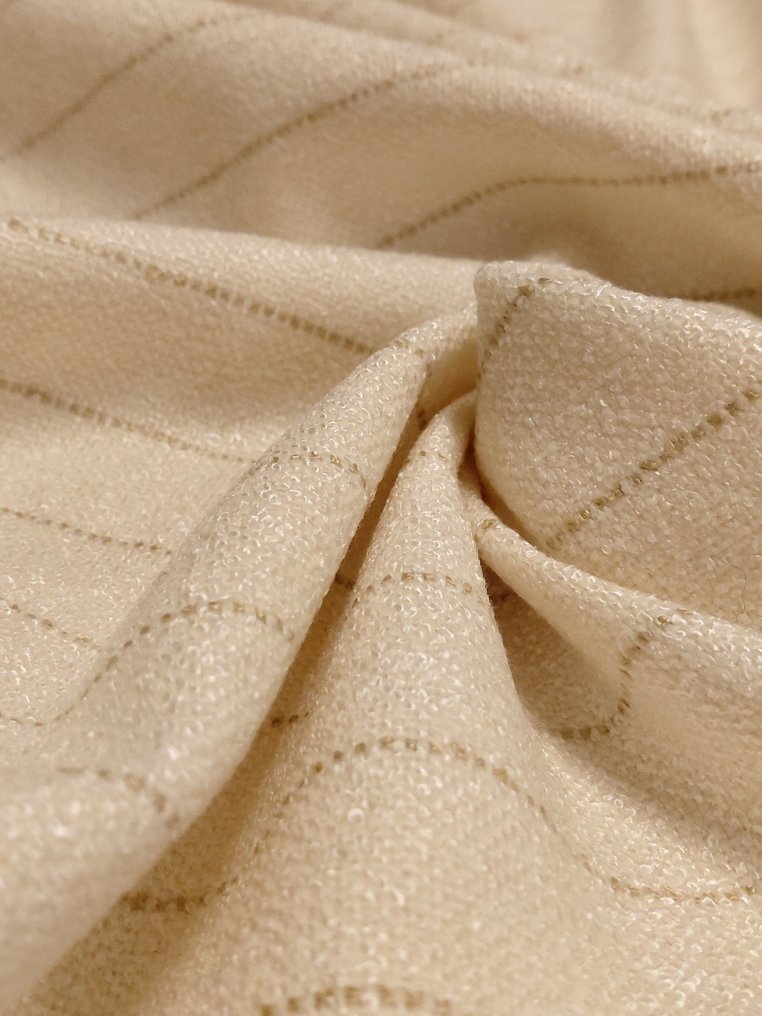 Luxury Living Group – Bouclé Neutro di Alta Gamma - Ύφασμα ταπετσαρίας - 520 cm - 140 cm #1.0