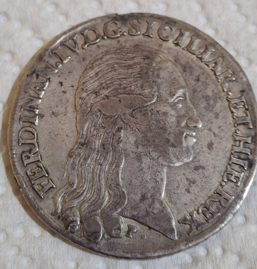 Italy, Kingdom of Naples Ferdinando IV di Borbone (1759-1816). Piastra da 120 Grana 1795 #1.0