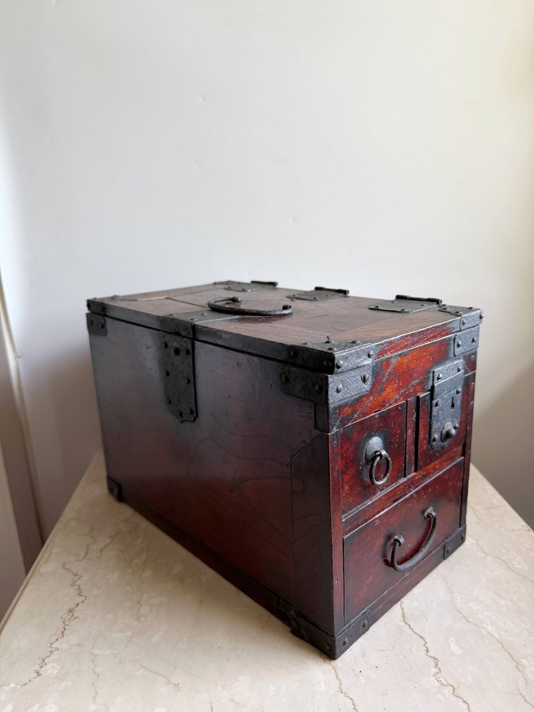 盒 - 免运费 古董 Suzuribako 箱型收银机墨盒柜 - 鈴裡箱 #1.0