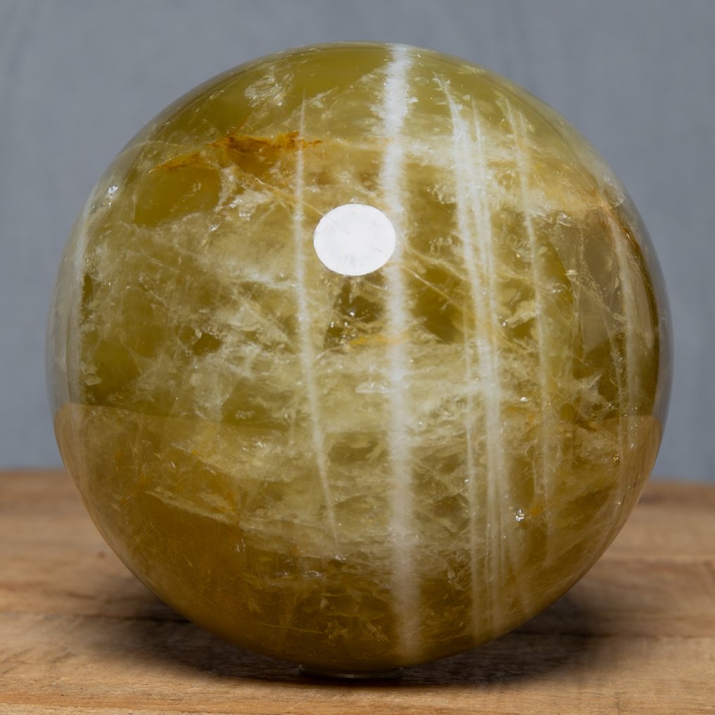 Good Quality Large Citrine crystal sphere Crystal - Height: 12.6 cm - Width: 12.6 cm- 2790 g #4.3