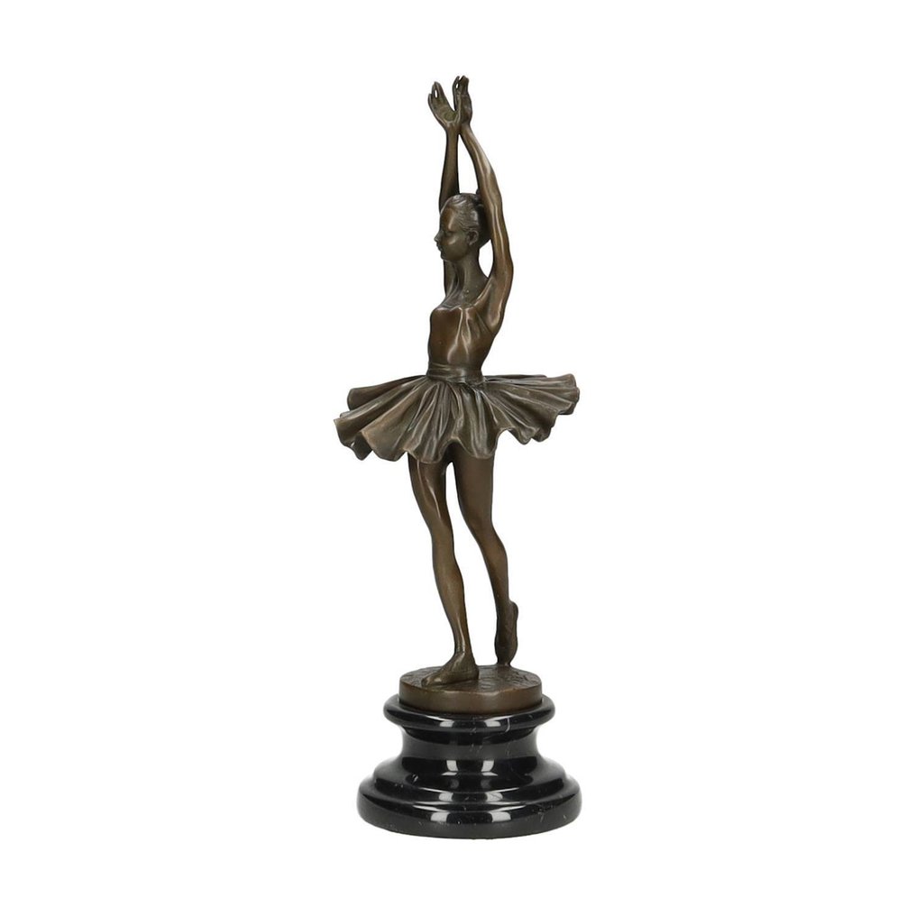 Statuette - A bronze ballerina - Bronze, Marmor #4.3