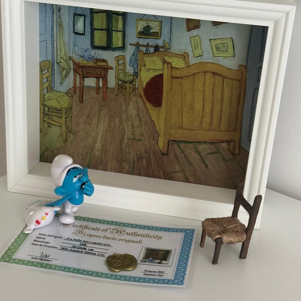 Puffo  - Action figure "Un Puffo tra i capolavori" by LDM - 2020+ - Italy #2.1