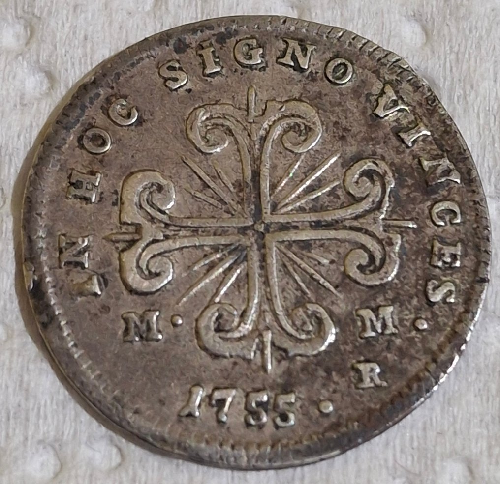 Italia, kongedømmet Napoli Carlo di Borbone (1735-1759). 10 Grana 1755 #1.0
