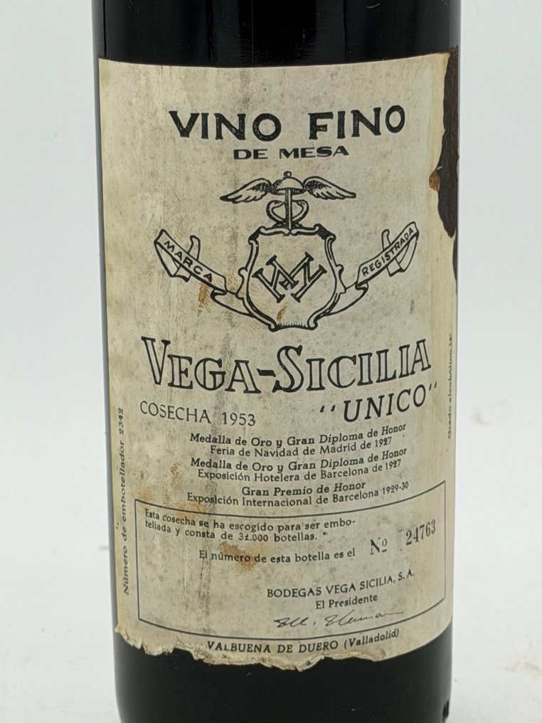 1953 Vega Sicilia, Único - Ρίμπερα ντελ Ντουέρο Gran Reserva - 1 Φιάλη (0,75L) #1.0