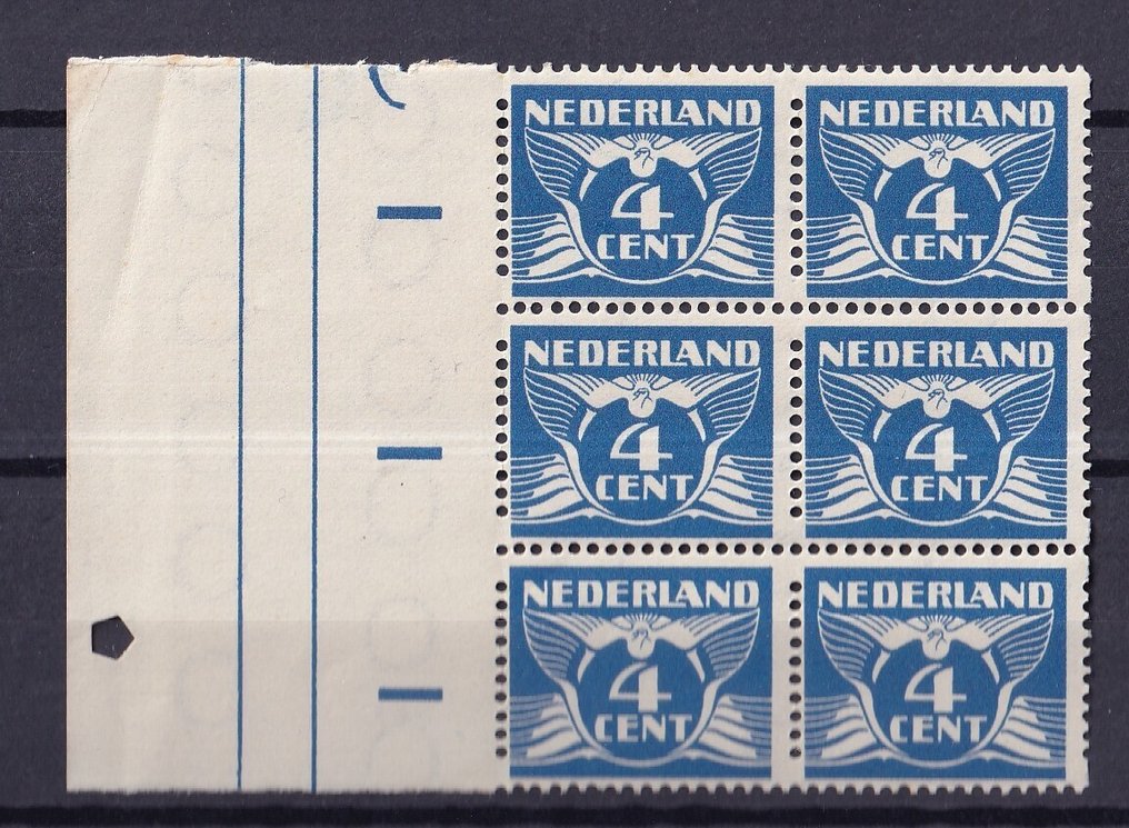 Netherlands 1930 - 5 blocks roll standing #3.2