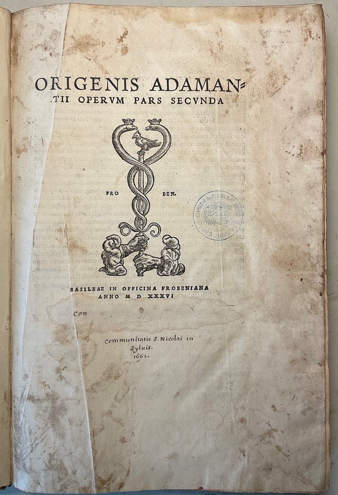 Desiderius Erasmus - Originis Adamanantii Operum pars secunda - 1536 #1.0